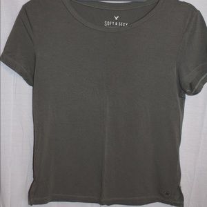 American Eagle Soft and Sexy Green Tee